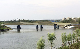 Voetgangersbrug over Baisha rivier opgeleverd, Shenfu